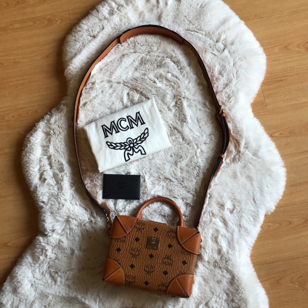 MCM Monogram Trunk Messenger Bag